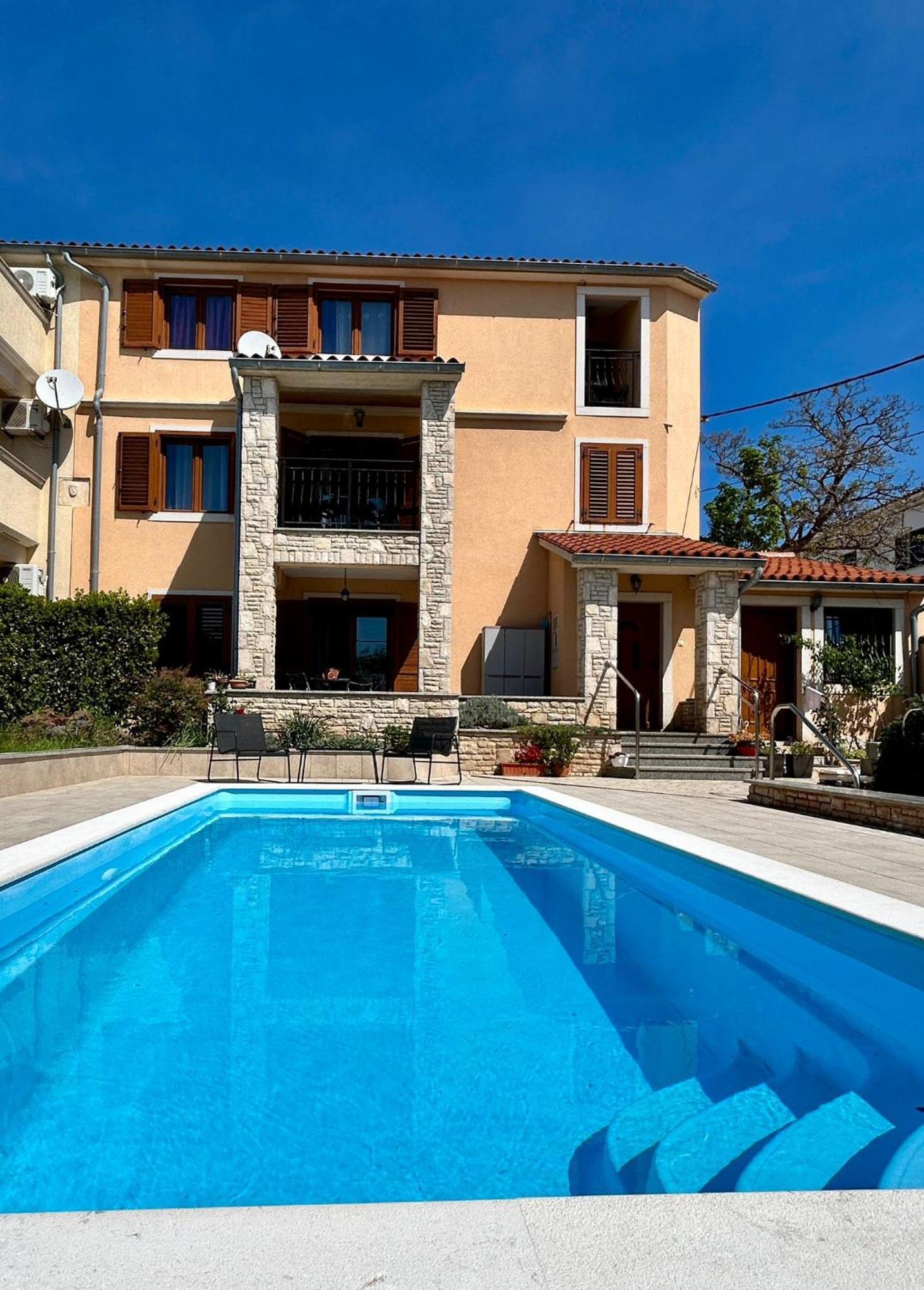 Villa Krasa Sea View Apartmants With Pool Ližnjan Екстериор снимка